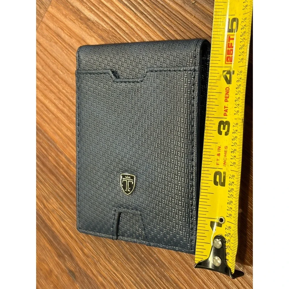 TRAVANDO Mens Slim Wallet Money Clip AUSTIN RFID Blocking Bifold Credit Card‎